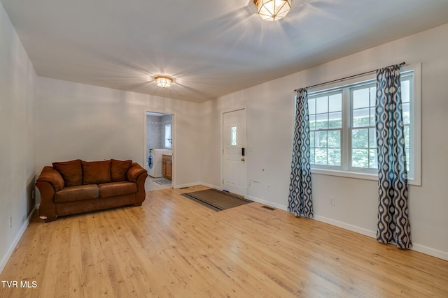 23270 Denton Valley Rd, Abingdon, VA 24211 - foyer entrance with light wood-type flooring and baseboards
