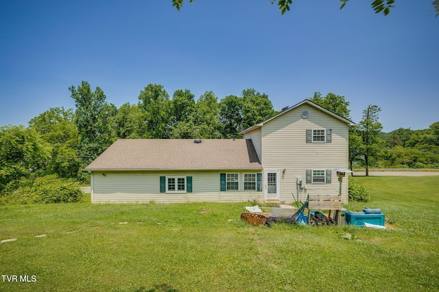 23270 Denton Valley Rd, Abingdon, VA 24211 - rear view of house featuring a yard