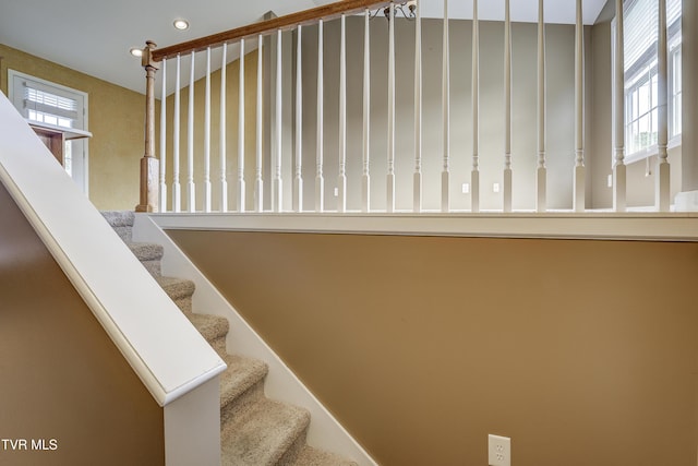 185 Thelma Hannabas Ln, Jonesborough, TN 37659 - stairway with recessed lighting