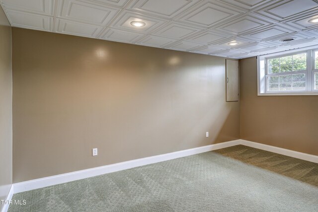 185 Thelma Hannabas Ln, Jonesborough, TN 37659 - empty room featuring baseboards, carpet, an ornate ceiling, and recessed lighting