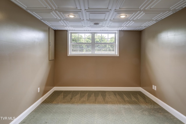 185 Thelma Hannabas Ln, Jonesborough, TN 37659 - unfurnished room featuring an ornate ceiling, carpet flooring, and baseboards