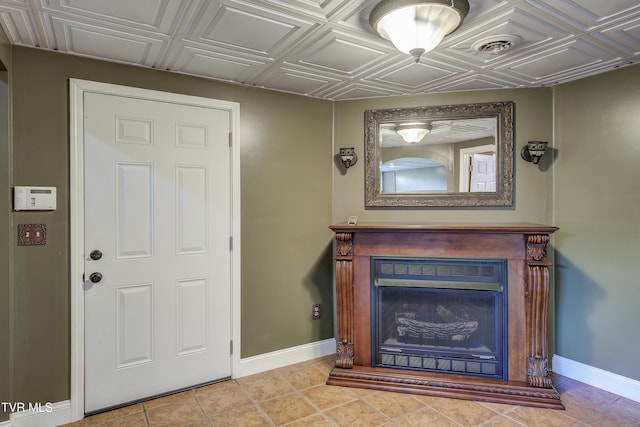 185 Thelma Hannabas Ln, Jonesborough, TN 37659 - detailed view of baseboards, a fireplace, and an ornate ceiling