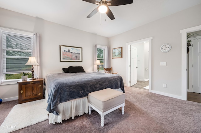 271 Laurel Way, Mountain City, TN 37683 - bedroom featuring carpet flooring, baseboards, and ceiling fan