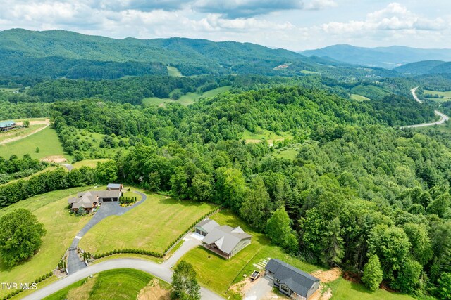 271 Laurel Way, Mountain City, TN 37683 - bird's eye view of a forest and a mountain backdrop
