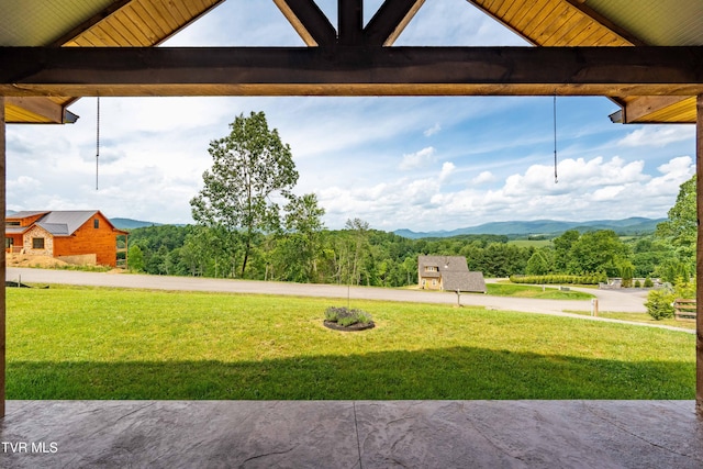 271 Laurel Way, Mountain City, TN 37683 - view of green lawn with a mountain view