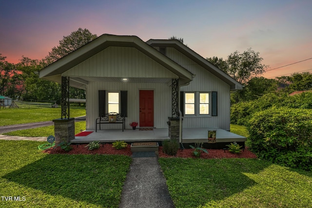 105 Crossway Rd, Bristol, VA 24201 - view of front of property with covered porch and a yard