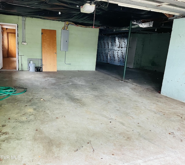 201 Brown St, Appalachia, VA 24216 - below grade area with electric panel