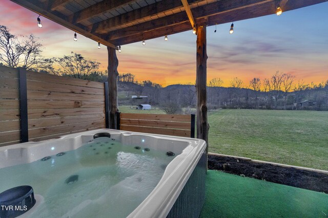 136 Beecher Holtsclaw Rd, Roan Mountain, TN 37687 - exterior view of a jacuzzi