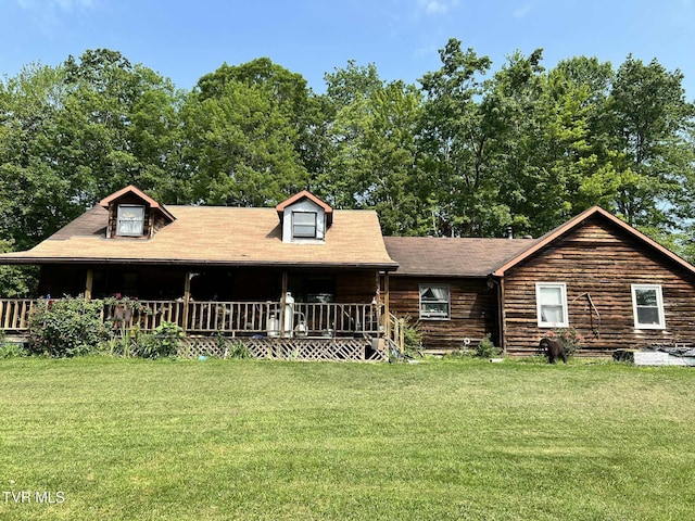 12615 Star Branch Rd, Coeburn, VA 24230 - view of front of house with a porch and a front lawn