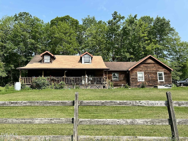 12615 Star Branch Rd, Coeburn, VA 24230 - view of front of house with a front lawn and covered porch