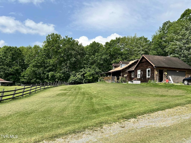 12615 Star Branch Rd, Coeburn, VA 24230 - view of yard featuring a garage
