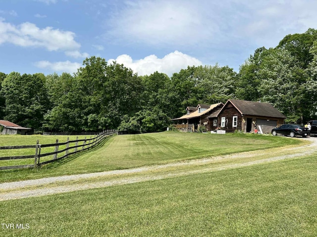 12615 Star Branch Rd, Coeburn, VA 24230 - view of yard with an attached garage and driveway