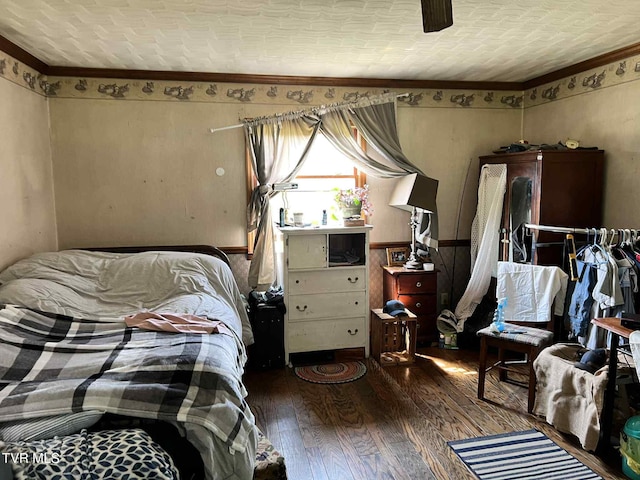 12615 Star Branch Rd, Coeburn, VA 24230 - bedroom featuring wood-type flooring and ornamental molding