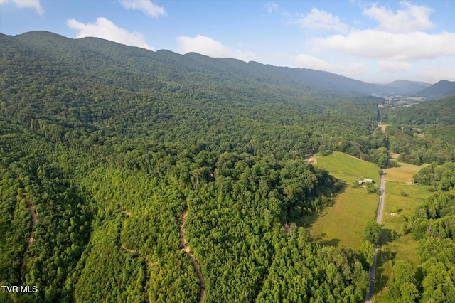 9245 Mendota Rd, Mendota, VA 24270 - drone / aerial view of a heavily wooded area and a mountain backdrop