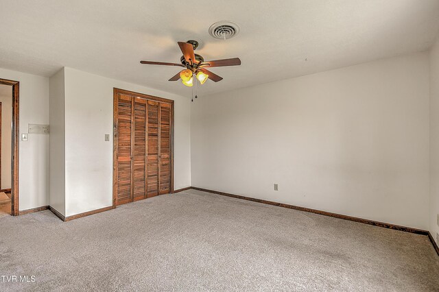 14191 King Mill Pike, Bristol, VA 24202 - unfurnished bedroom with light colored carpet, a closet, and baseboards