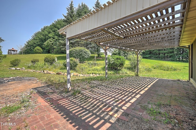 14191 King Mill Pike, Bristol, VA 24202 - view of patio featuring a pergola