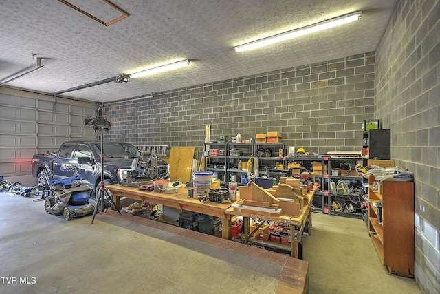 14191 King Mill Pike, Bristol, VA 24202 - garage featuring concrete block wall