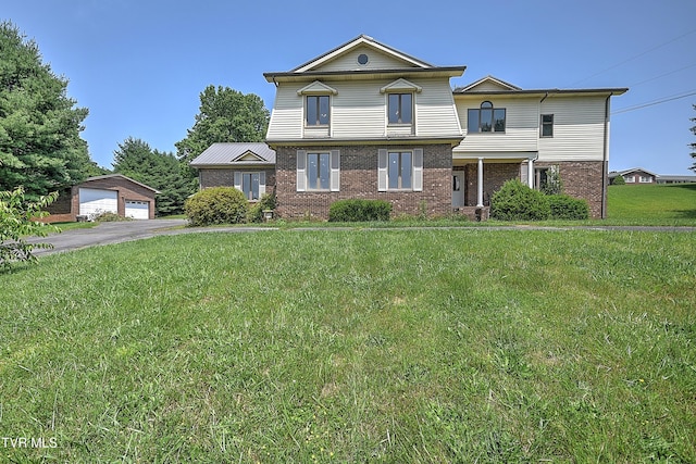 14191 King Mill Pike, Bristol, VA 24202 - traditional home featuring a garage, brick siding, and a front lawn