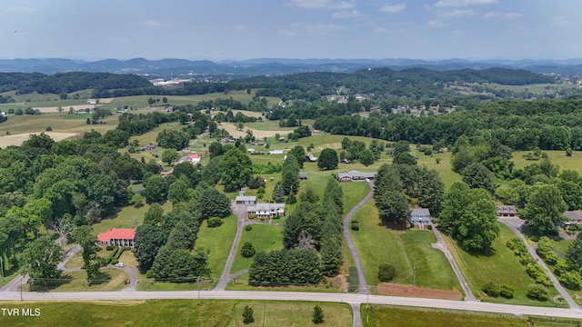 14191 King Mill Pike, Bristol, VA 24202 - aerial overview of property's location with a mountain backdrop