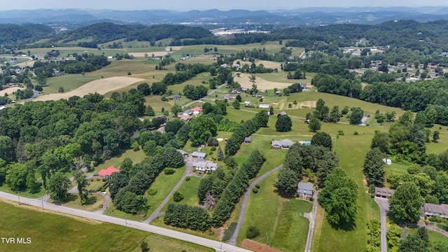 14191 King Mill Pike, Bristol, VA 24202 - aerial view of property and surrounding area featuring mountains and rural landscape