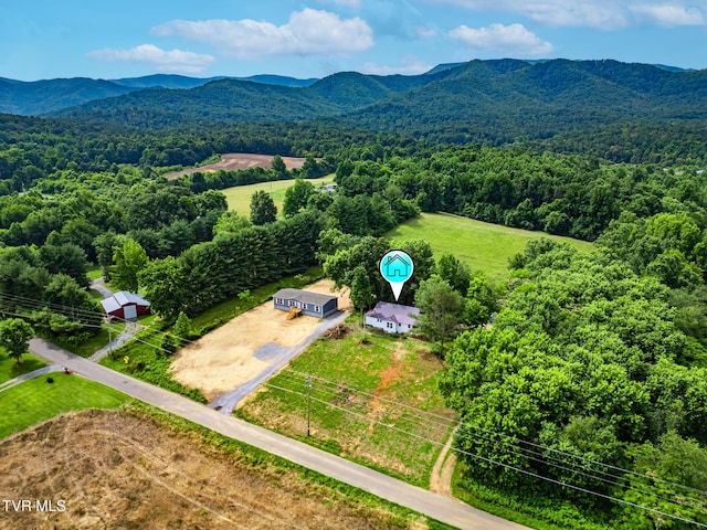 740 Fishpond Rd, Chuckey, TN 37641 - bird's eye view of a mountainous background