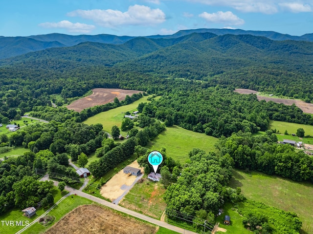 740 Fishpond Rd, Chuckey, TN 37641 - drone / aerial view of a mountain backdrop