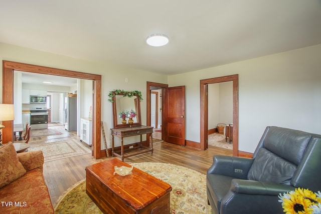 740 Fishpond Rd, Chuckey, TN 37641 - living area featuring light wood-type flooring and baseboards