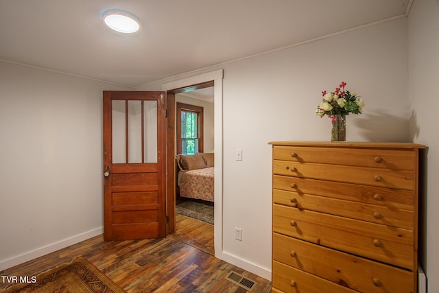 740 Fishpond Rd, Chuckey, TN 37641 - bedroom with dark wood finished floors and baseboards