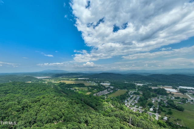 2898 Watauga Rd, Johnson City, TN 37601 - drone / aerial view of a mountain backdrop and a heavily wooded area
