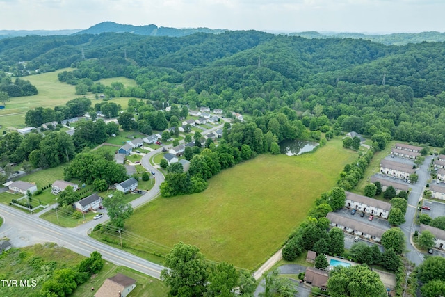 2898 Watauga Rd, Johnson City, TN 37601 - bird's eye view of a heavily wooded area and a mountain backdrop
