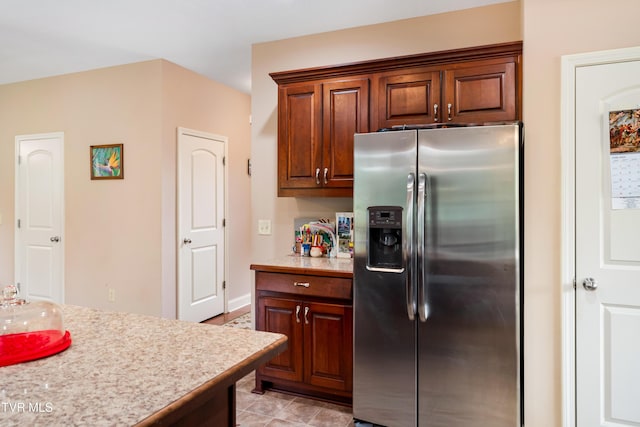 2898 Watauga Rd, Johnson City, TN 37601 - kitchen with stainless steel refrigerator with ice dispenser and light countertops