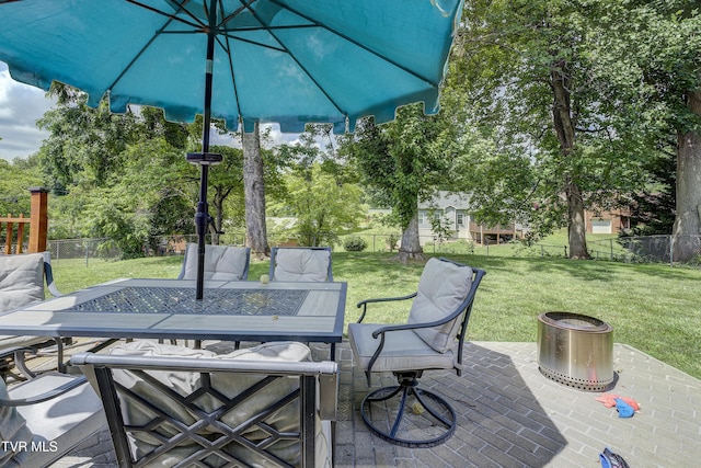 175 Shenandoah Dr, Johnson City, TN 37601 - fenced backyard with a patio area and outdoor dining area