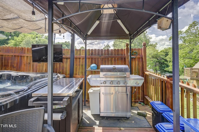 175 Shenandoah Dr, Johnson City, TN 37601 - wooden deck featuring area for grilling