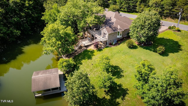 100 Pointe Dr, Piney Flats, TN 37686 - view from above of property with a large body of water