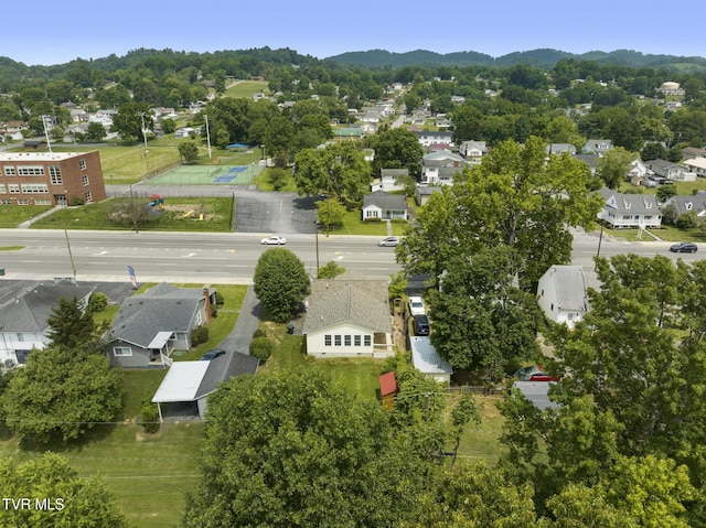 2012 Euclid Ave, Bristol, VA 24201 - aerial perspective of suburban area featuring a mountainous background