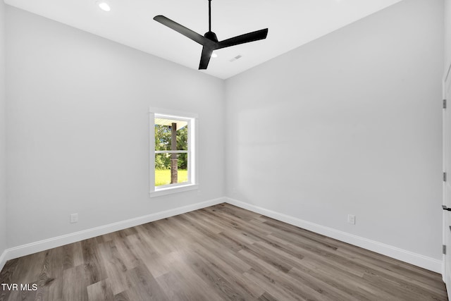 1930 Erwin Hwy, Greeneville, TN 37745 - unfurnished room featuring ceiling fan, wood finished floors, and recessed lighting