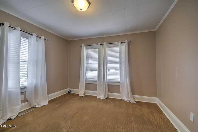 1241 Carolina Ave, Bristol, TN 37620 - carpeted empty room with crown molding and baseboards
