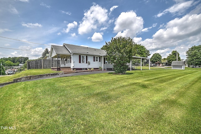 1241 Carolina Ave, Bristol, TN 37620 - rear view of property with a yard