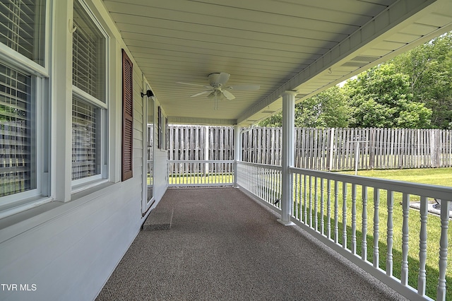 1241 Carolina Ave, Bristol, TN 37620 - view of patio / terrace featuring ceiling fan