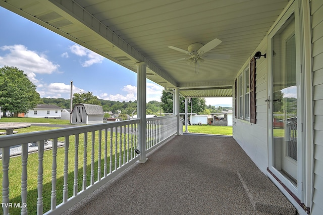1241 Carolina Ave, Bristol, TN 37620 - view of patio / terrace featuring ceiling fan