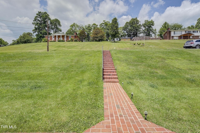 296 Redstone Dr, Bluff City, TN 37618 - view of green lawn