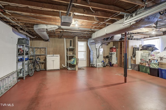 296 Redstone Dr, Bluff City, TN 37618 - below grade area featuring heating unit