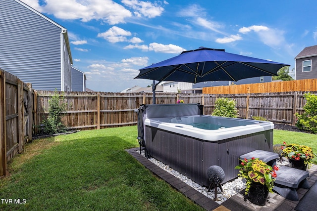 1058 Raccoon Ln, Piney Flats, TN 37686 - view of yard featuring a hot tub