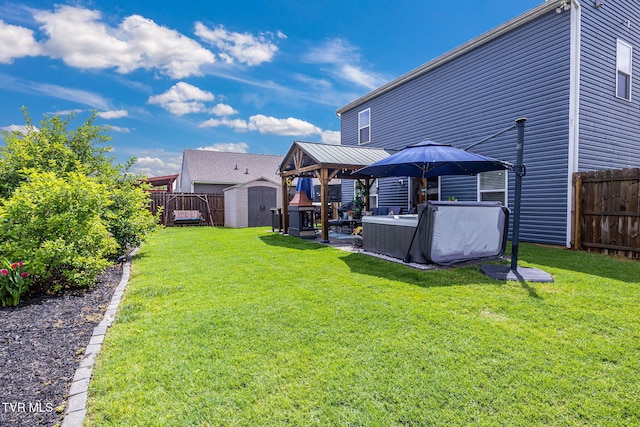 1058 Raccoon Ln, Piney Flats, TN 37686 - view of yard with a gazebo, a patio area, and outdoor lounge area