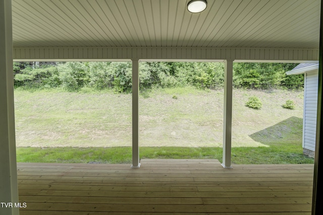 1105 Laurel Way, Mountain City, TN 37683 - deck featuring a lawn