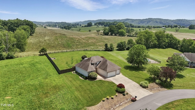 17308 Crabtree Ct, Bristol, VA 24202 - overview of rural landscape featuring a mountain backdrop