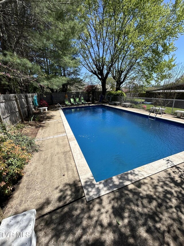172 Dakota Rd, Bristol, VA 24201 - view of swimming pool featuring a fenced backyard and a diving board