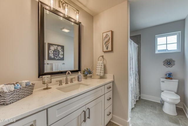 85 Slonaker Cir, Jonesborough, TN 37659 - bathroom with vanity, toilet, and baseboards