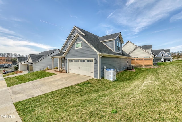85 Slonaker Cir, Jonesborough, TN 37659 - view of side of home with concrete driveway, roof with shingles, and central AC unit