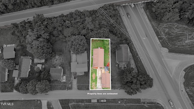 2009 Tenneva St, Kingsport, TN 37665 - aerial overview of property's location with property boundaries highlighted